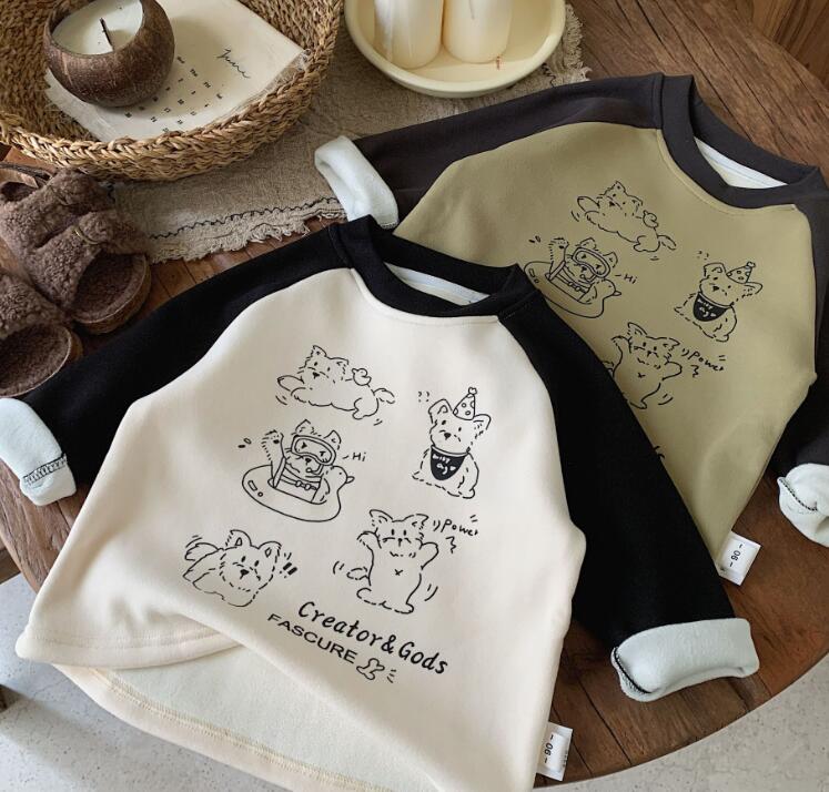 2023冬★子供服　厚手トップス★90-140cm★2色