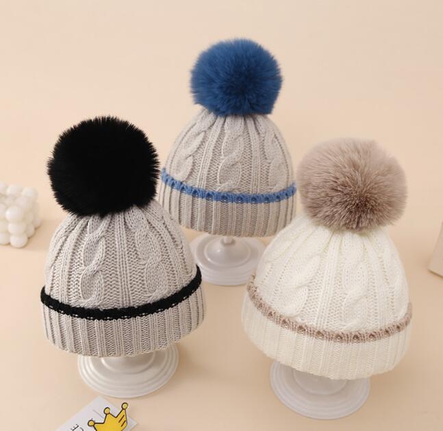 子供用★帽子★ベビー★暖かい★防寒★ニット帽子★耳カバー★男女兼用★4色