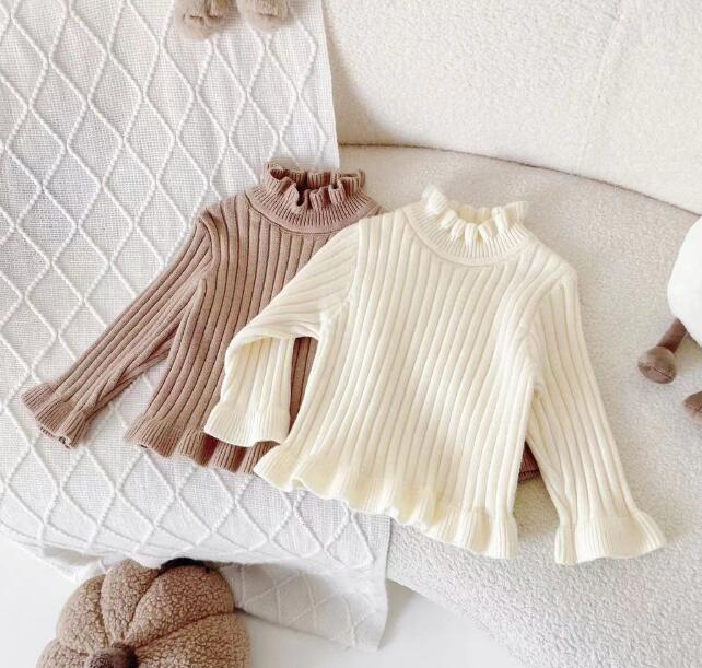 子供服★トップス★ニット★セーター★韓国風子供服★キッズ女の子★2色★80-130CM