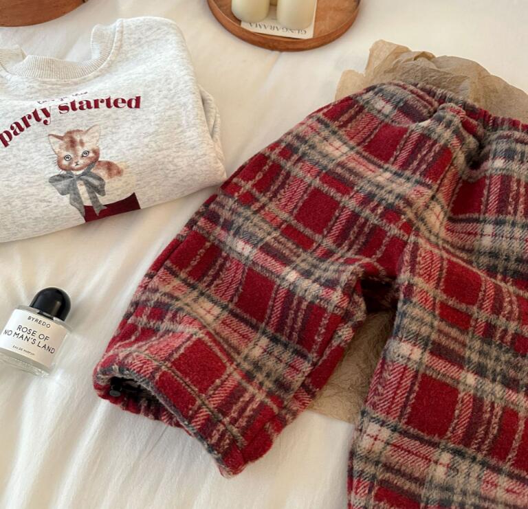 2023冬★子供服 　厚手ズボン★90-140cm★