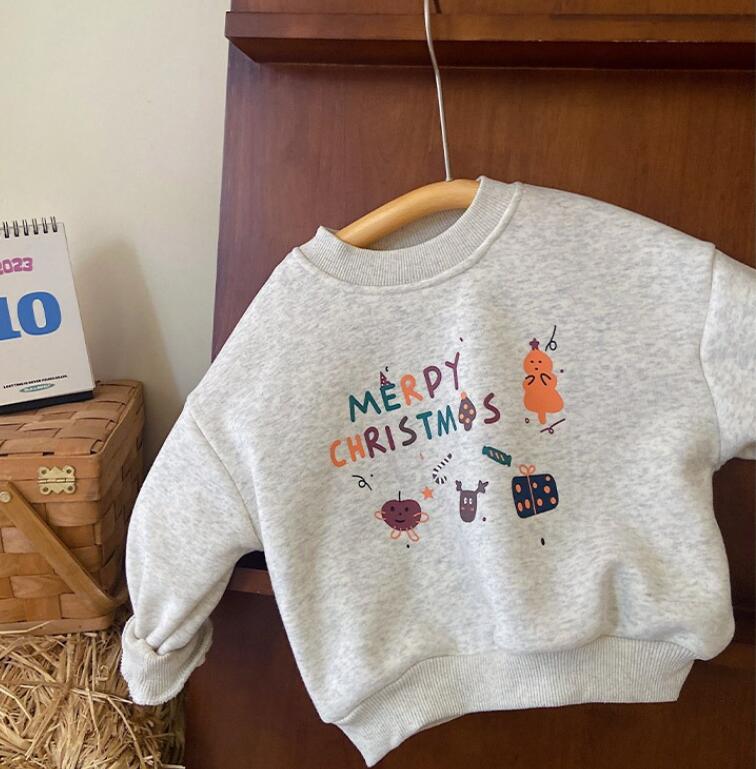 2023冬★子供服　裏起毛付きトップス★90-130cm★