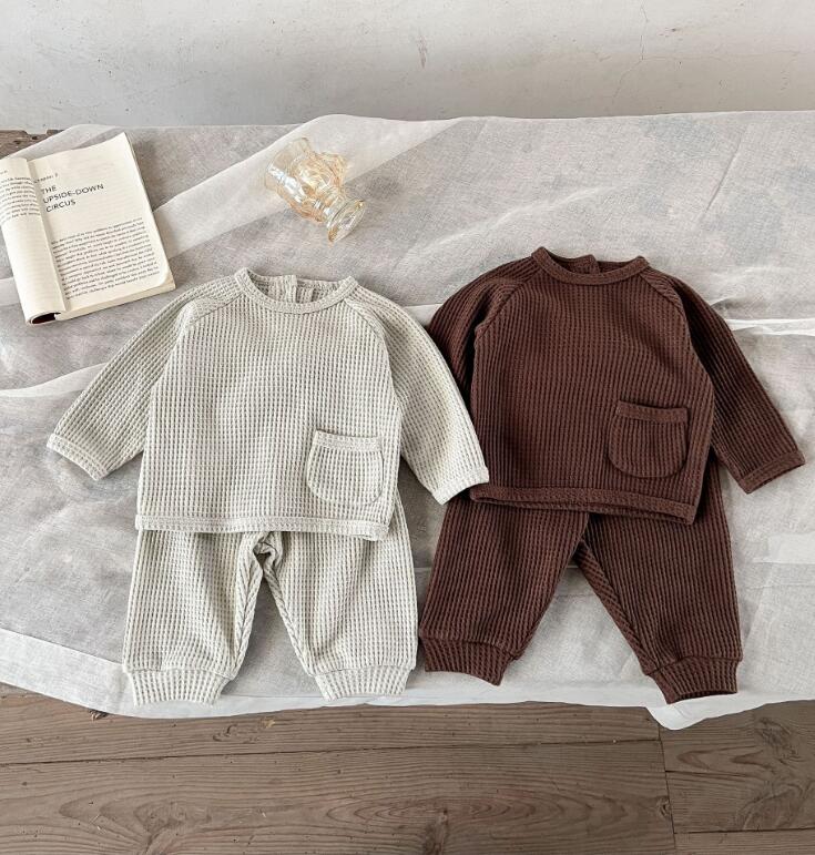 2023★春秋新作★韓国風子供服★トップス+ズボン★セットアップ★2色66-100CM