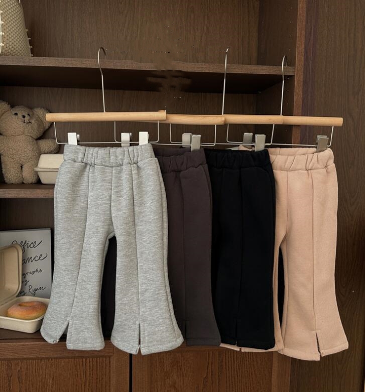 2023★秋冬新作★韓国風子供服★ズボン★裏起毛★3色80-130CM