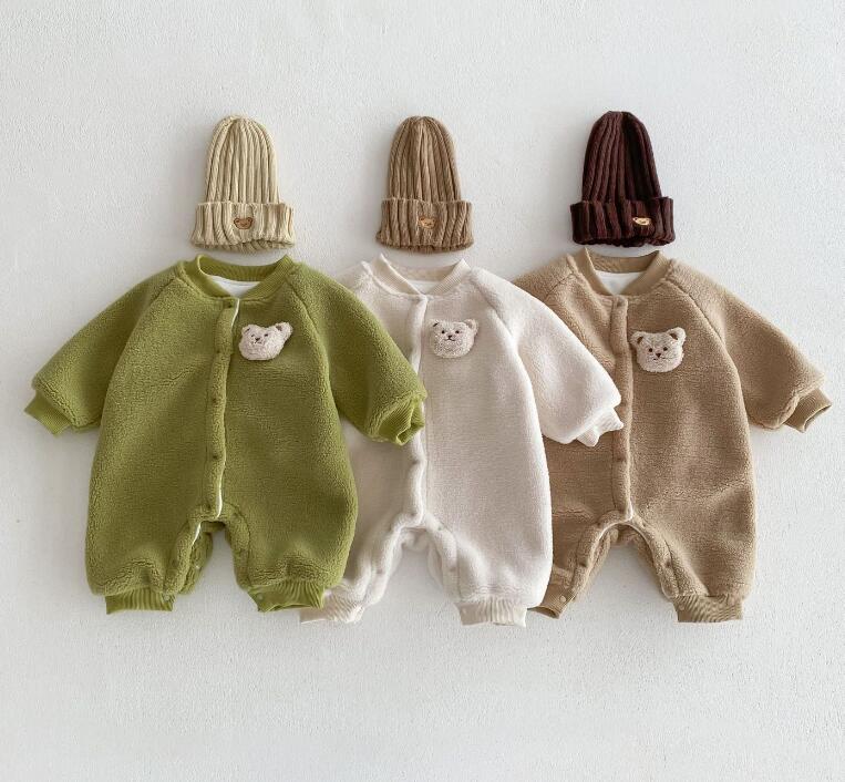 2023秋冬★ベビー服　厚手連体服★66-100★3色