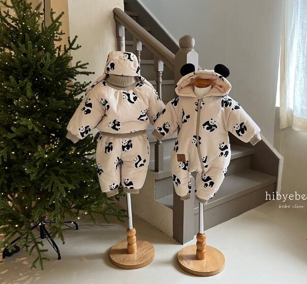 2023冬★ベビー服★厚手連体服&上下セット(帽子含めない)★66-90cm/73-110★