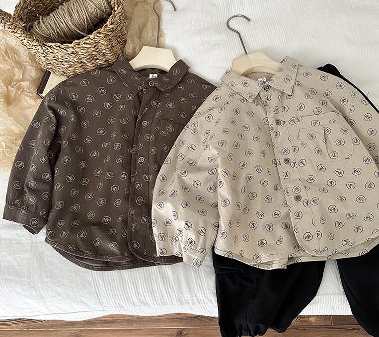 2024年★子供服 　シャツ　トップス★90-140cm★2色