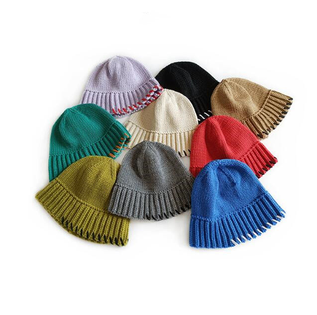 子供用★帽子★キッズ★男女兼用★暖かい★防寒★ニット帽子★カジュアル★9色