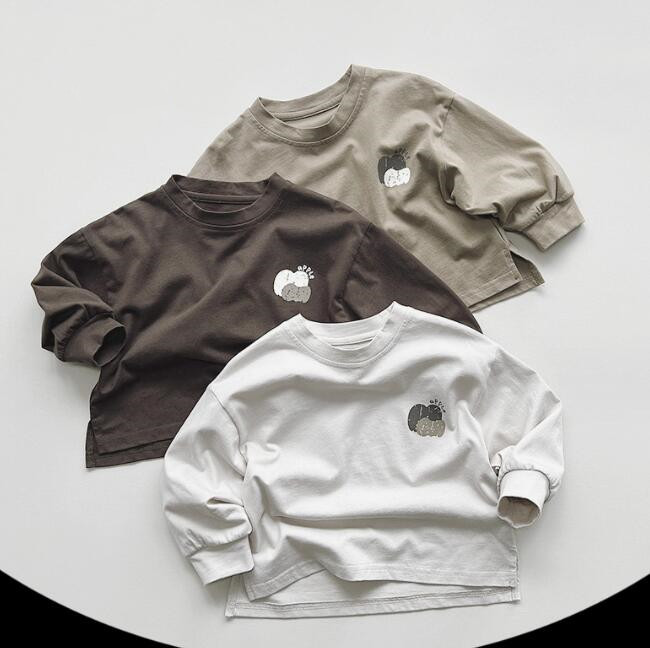 「2024」子供服★トップス★Tシャツ★韓国風子供服★キッズ★男女兼用★3色★80-130CM