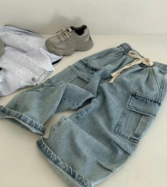 「2024」子供服★ボトムス★ズボン★ジーンズ★韓国風子供服★デニム★キッズ★90-140CM