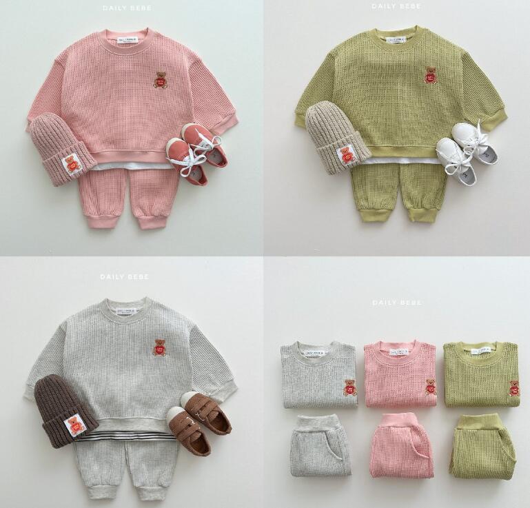 2024新型★ベビー服　トップス+ズボン　セットアップ★66-100★3色