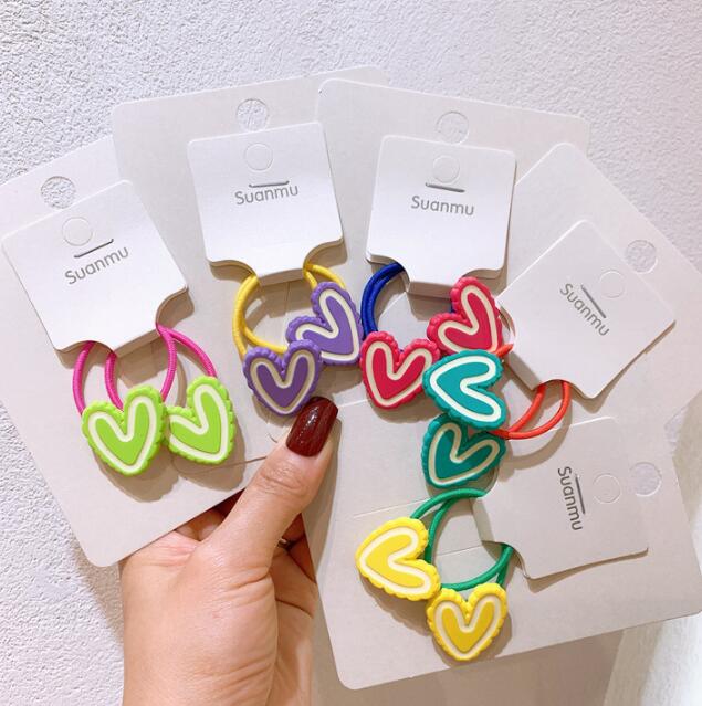 子供用★ヘアゴム★髪飾り★まとめ髪用★ヘアアクセサリー★2枚入り★可愛い★多色