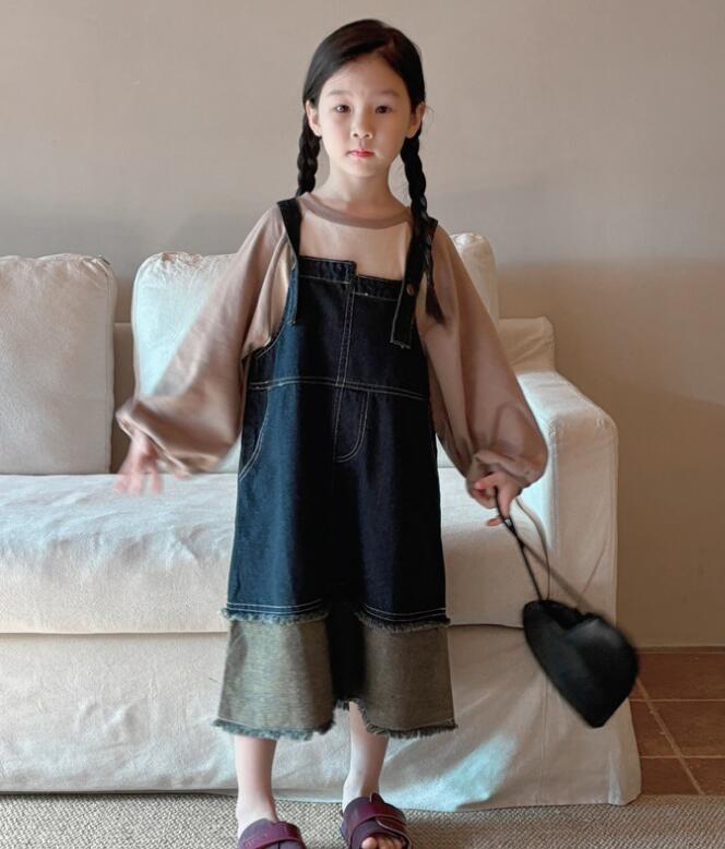 2024年新★子供服　デニムワンピース★90-150cm★
