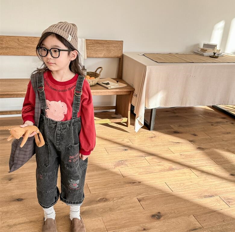 2024★春秋新作★韓国風子供服★サロペット★2色80-130CM