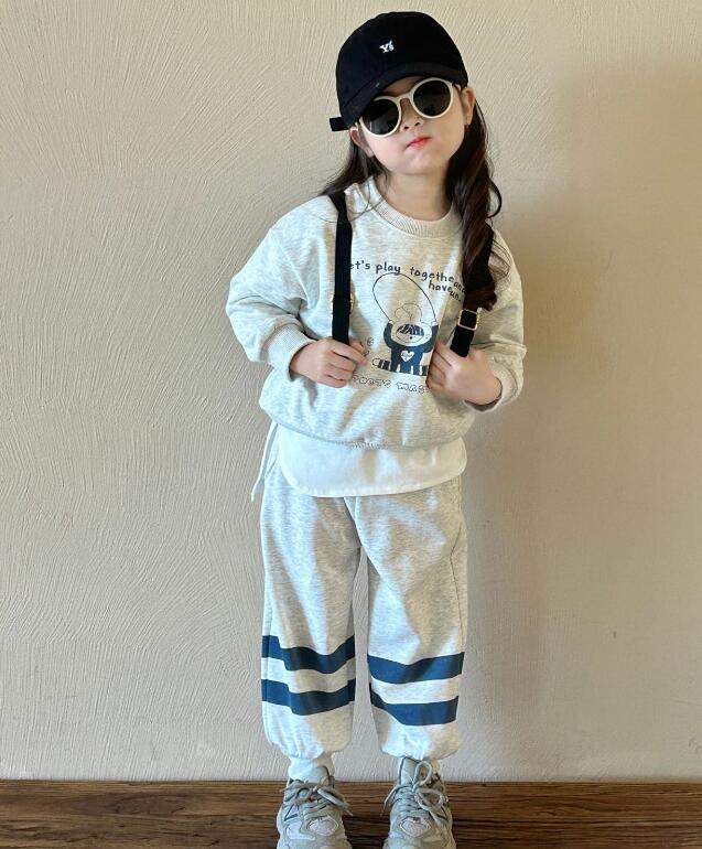 2024年新品★子供服 　トップス+ズボン　セット★90-140cm★