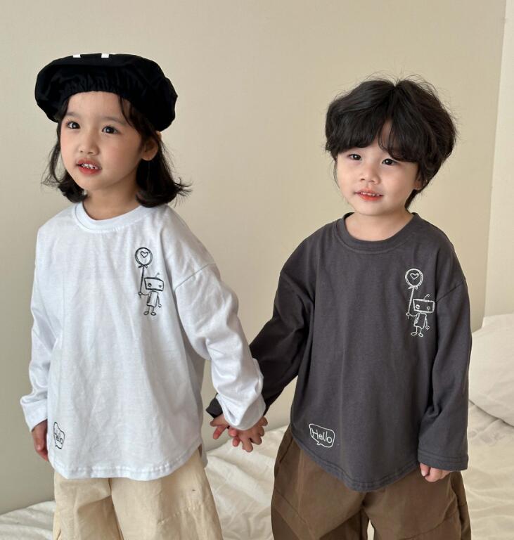 2024★春秋新作★韓国風子供服★Tシャツ★2色80-150CM