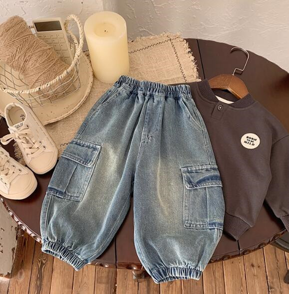 「2024」子供服★ズボン★ボトムス★ジーンズ★韓国風子供服★キッズ★男女兼用★80-130CM