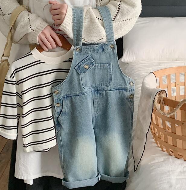 「2024」子供服★サロペット★デニム★韓国風子供服★キッズ★男女兼用★80-130CM