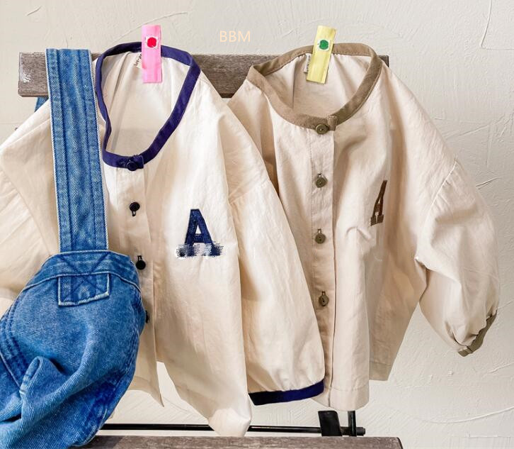 2024★春秋新作★韓国風子供服★シャツ★2色80-130CM