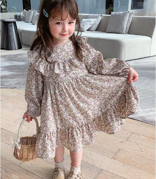 2024★春秋新作★韓国風子供服★ワンピース★7-15