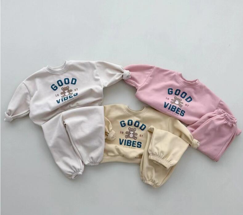 2024年新★子供服　トップス+ズボン　セット★73-100cm★3色