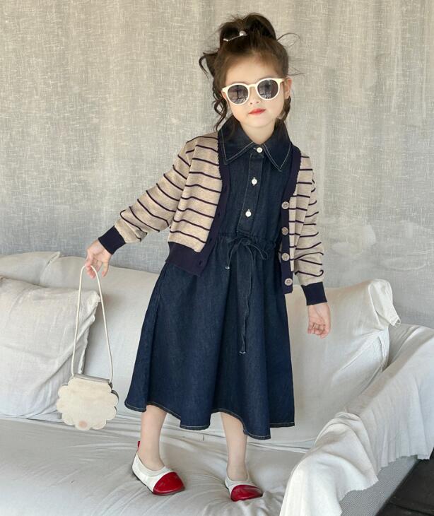 2024★子供服　カーディガン&ワンピース分けて販売★90-140cm★