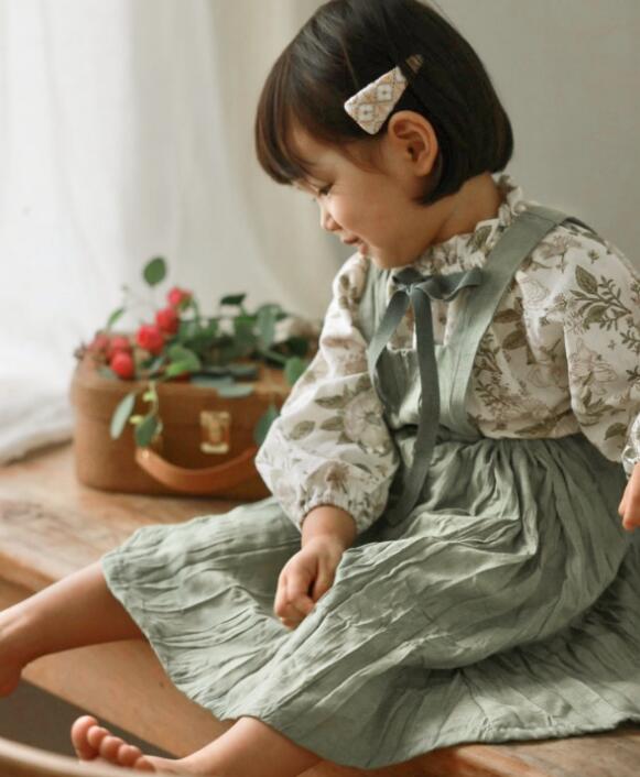 2024新品★子供服　サロペットワンピース★100-140cm★2色