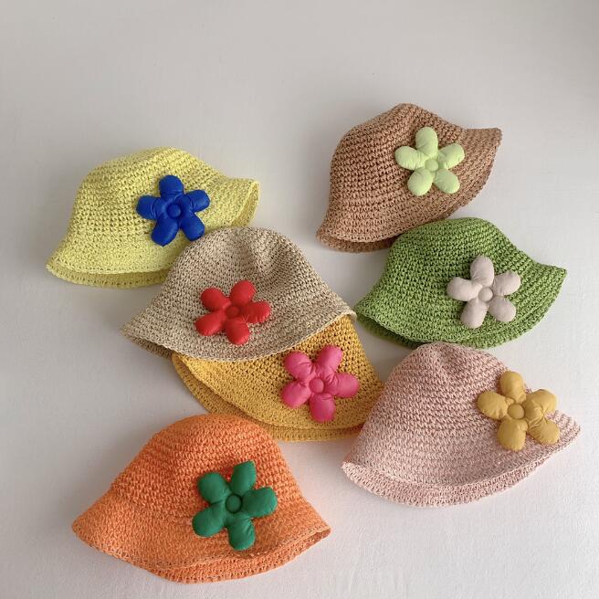 子供用★帽子★麦わら帽子★キッズ女の子★日焼け防止★可愛い★6色