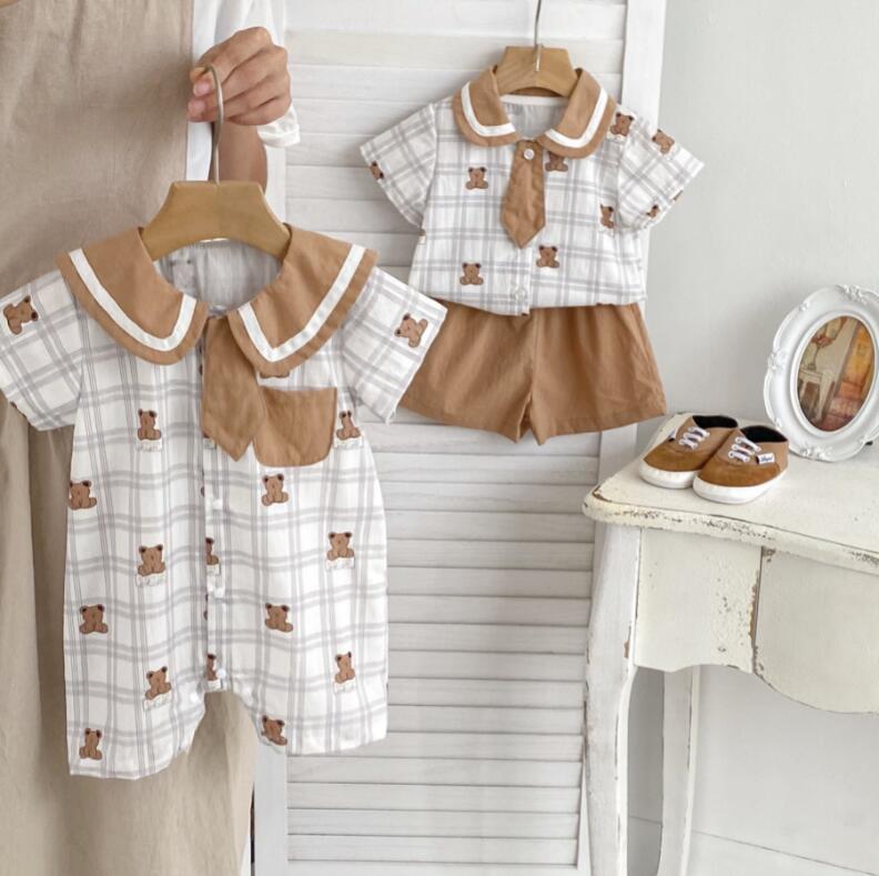2024★春夏新作★韓国風子供服★ロンパース★トップス+ズボン★66-90CM/66-100CM