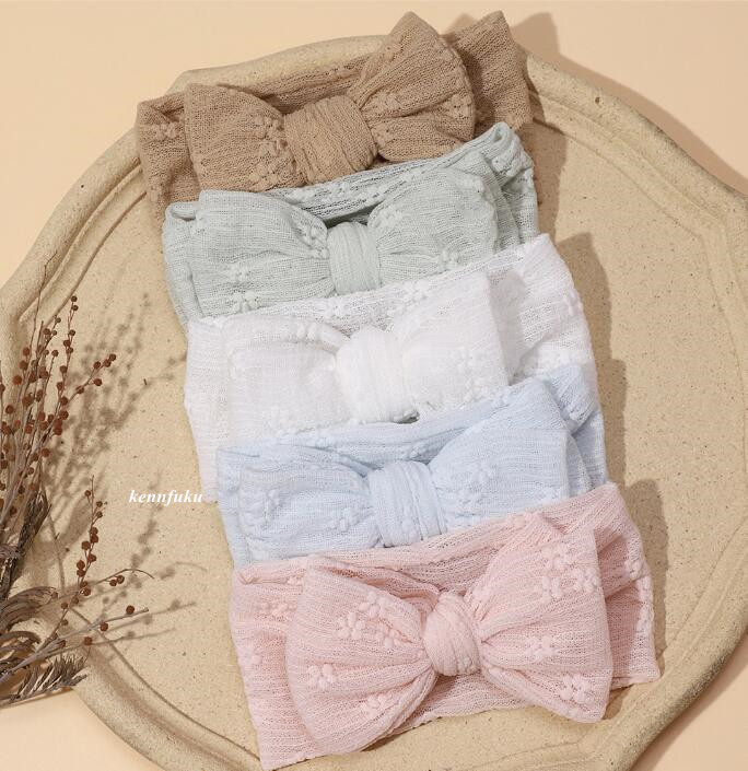 雑貨★ベビー用髪飾り　ヘアバンド★アクセサリー　7色選べ★