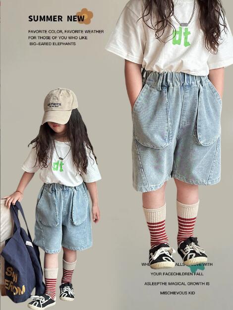 2024新品★子供服　デニムズボン★100-160cm