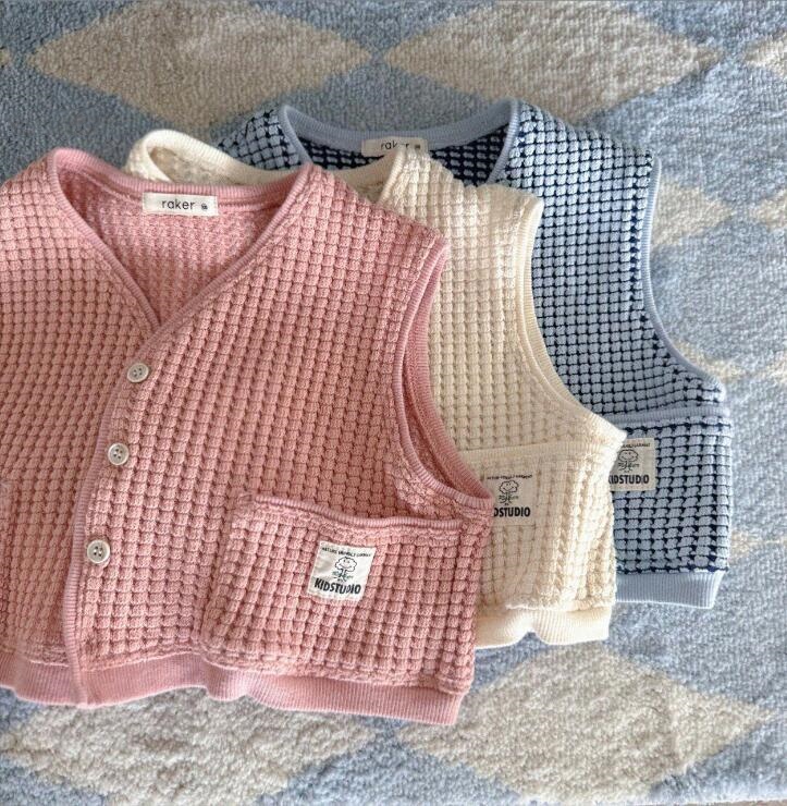 2024★春秋新作★韓国風子供服★チョッキ★3色73-100CM