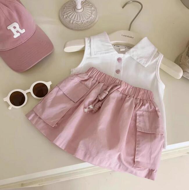 「2024」子供服★トップス+スカート★セットアップ★キッズ女の子★5-13#