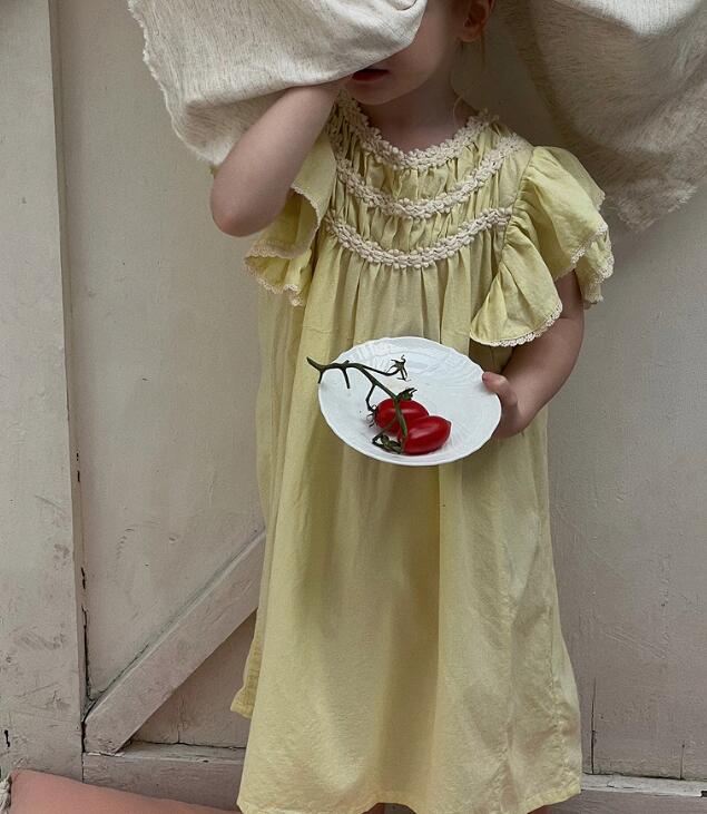 2024夏新品C★子供服 　ワンピース★90-150cm★2色