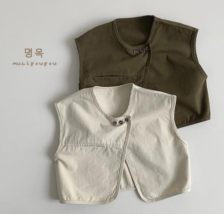 2024夏★子供服　ベストジャケット★80-130cm★2色