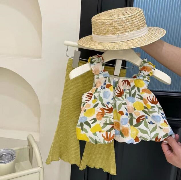 子供服★トップス+ズボン★セットアップ★ベスト★韓国風子供服★キッズ女の子★80-130CM