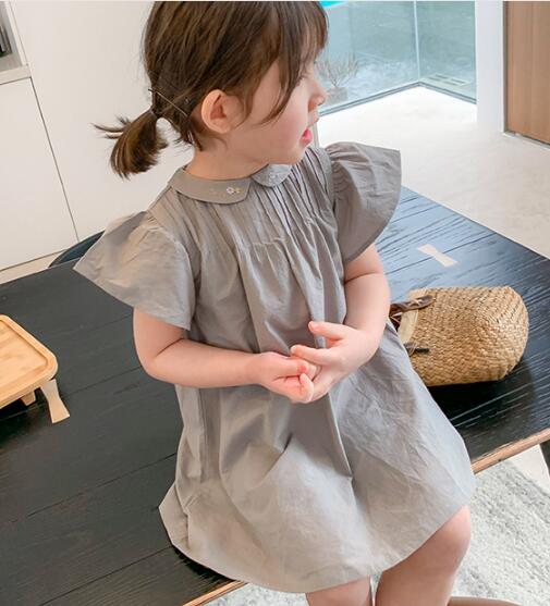 2024★春夏新作★韓国風子供服★カジュアル★ワンピース★刺繍★2色7-15