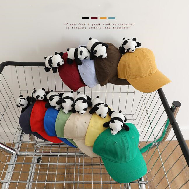 「2024」子供用★帽子★キャップ★キッズ★男女兼用★野球帽★パンダ★日焼け防止★11色