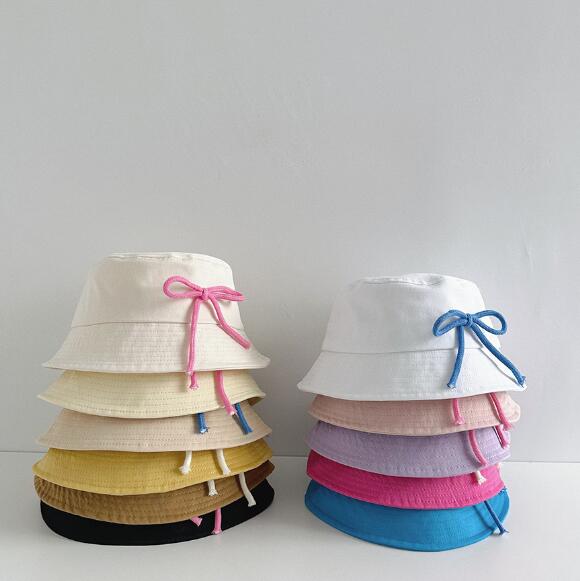「2024」子供用★帽子★バケットハット★キッズ★蝶結び★ハット★韓国風★11色