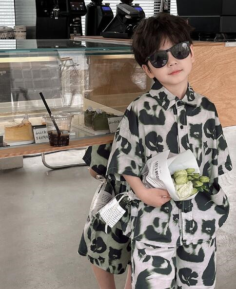 「2024」子供服★チップス+パンツ★セットアップ★キッズ男の子★韓国風子供服★90-150CM