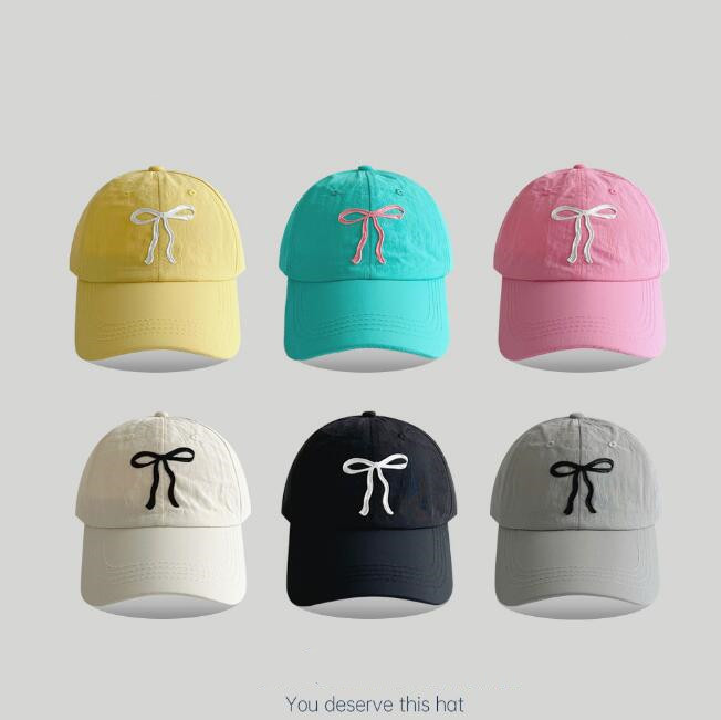 「2024」子供用★帽子★キャップ★キッズ★蝶結び★速乾★野球帽★8色