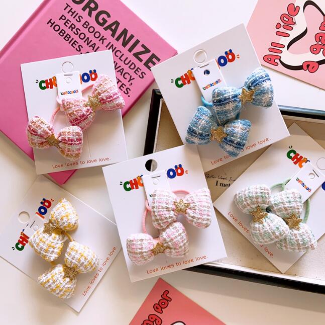 「2024」髪飾り★まとめ髪用★ヘアアクセサリー★子供用★ヘアゴム★可愛い★2枚入り