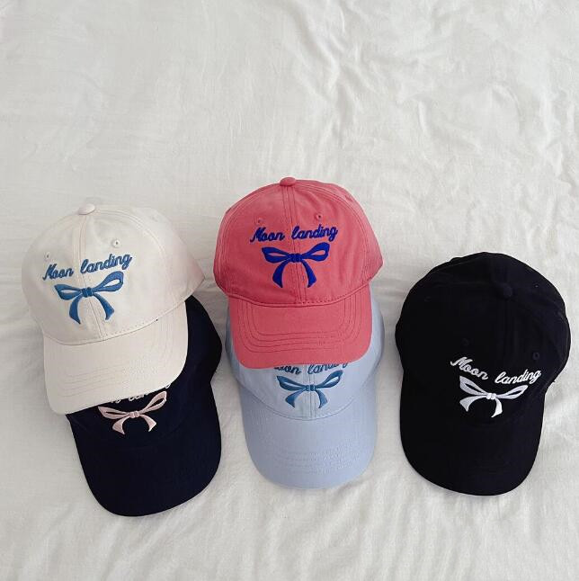 「2024」子供用/大人用★帽子★キッズ★キャップ★親子★野球帽★蝶結び★5色