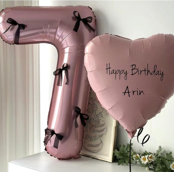 ★大人気★誕生日お祝い用品★装飾　デコレーション・風船★ピンク数字