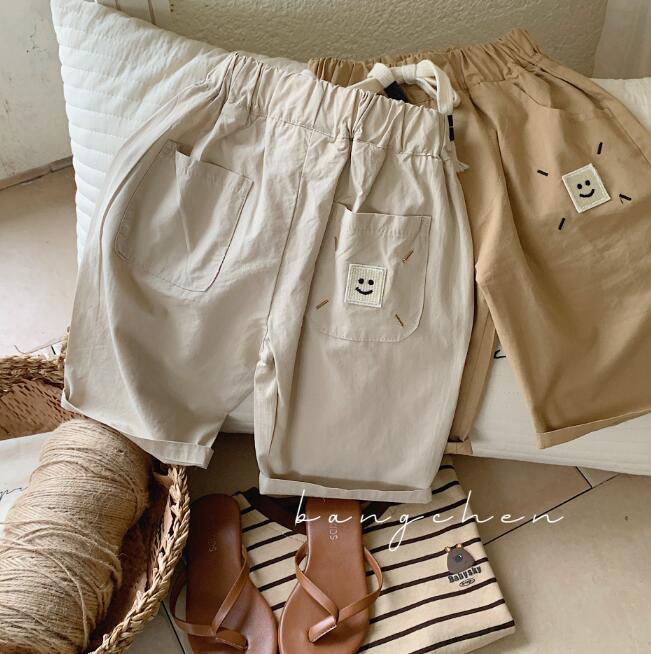 「2024」子供服★ハーフパンツ★ボトムス★韓国風子供服★キッズ★2色★笑顔★90-140CM