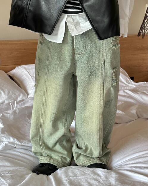 「2024」子供服★ボトムス★ズボン★ジーンズ★韓国風子供服★キッズ男の子★90-140CM