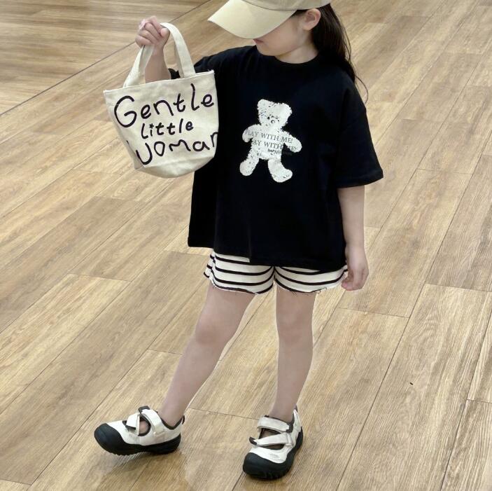 2024夏新品★子供服　トップス&ズボン分けて販売★90-140cm★2色