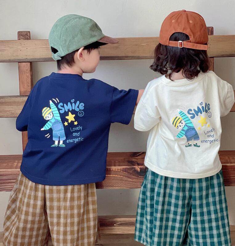 2024★夏新作★韓国風子供服★Tシャツ★2色80-140CM