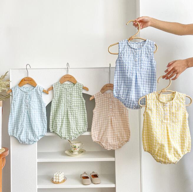 「2024」子供服★ロンパース★連体服★韓国風子供服★ベビー★袖なし★5色★66-90CM