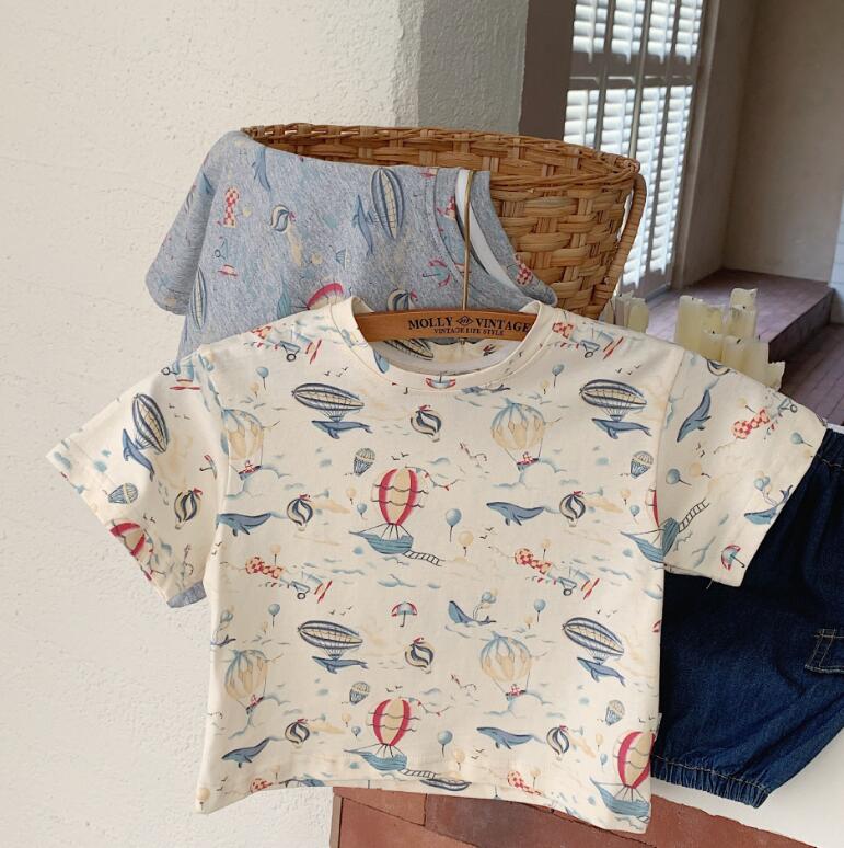 2024★夏新作★韓国風子供服★Tシャツ★2色90-140CM