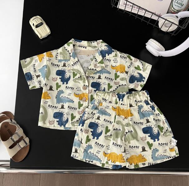 「2024」子供服★トップス+ズボン★セットアップ★ベビー★韓国風子供服★恐竜★66-100CM